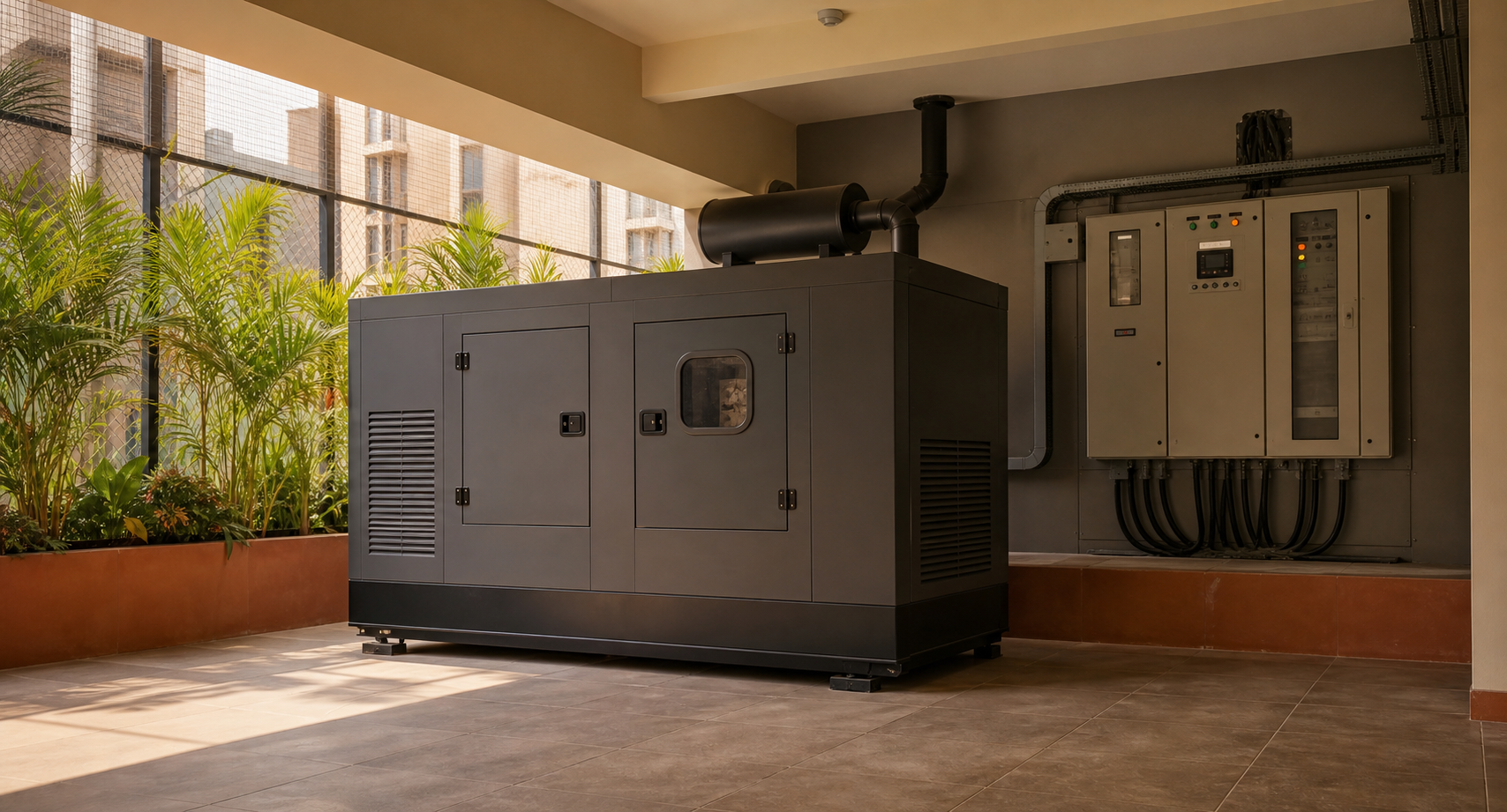 Modern residential power backup generator